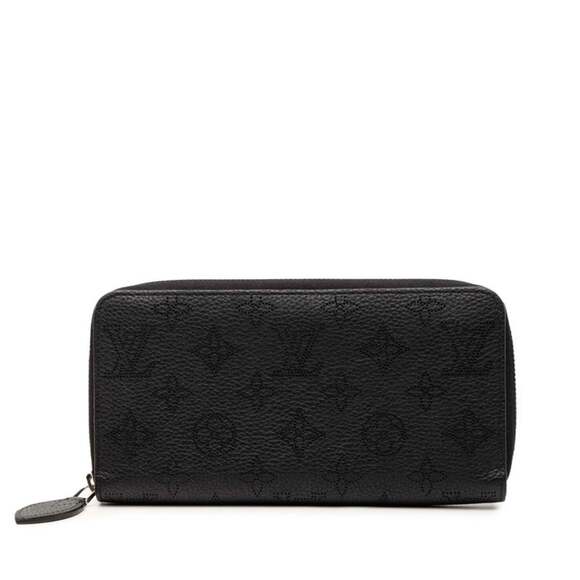 LOUIS VUITTON Accessories - Louis Vuitton Monogram Mahina Zippy Wallet Round Zip Long M61867 Noir Black L...